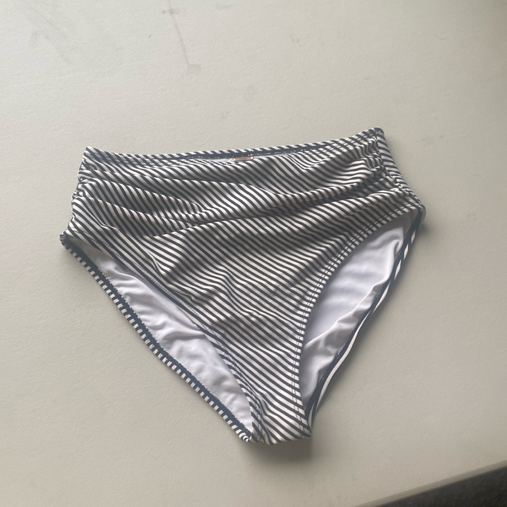 cupshe striped swimsuit bottoms